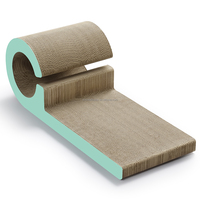 Cat Scratcher en carton ondulé avec griffoir de chat de luxe de forme unique