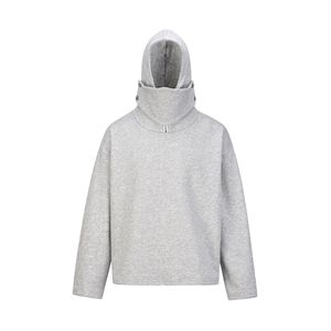 LH2095 Men's <strong>Clothing</strong> Manufacturer Custom 350 Gsm Cotton Blends <strong>Ninja</strong> Hoodies Half Mask Hoodies for Men - Product Image 2