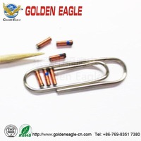 0.011mm Miniature Micro Coil 56 AWG Inductance Émaillée Isolé Cuivre Fer Ferrite Noyau pour Prothèse Auditive Micro Inductances