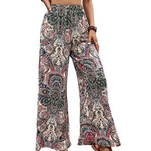 Pantalones Anchos Estampados de Moda Casual Cómodos y Holgados para Mujer, Venta al Por Mayor, Personalizados, OEM, de Alta Calidad - Product Image 2