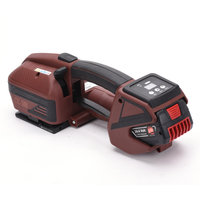 Battery Powered PET Vành Đai Chất Thải Giấy Bale Tiện Dụng Ban Nhạc Nó Tự Động Ma Sát Hàn Điện Công Cụ Đóng Đai Cho PP Ban Nhạc