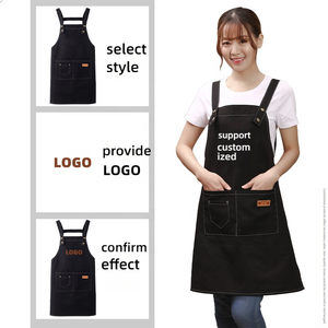 <span class=keywords><strong>Delantal</strong></span> de Lona Impermeable y Resistente al Aceite, Duradero con Bolsillos Dobles, Logotipo Personalizado, para Cocina, Restaurante, Cocción y Trabajo, Ajustable - Product Image 4