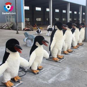 Hoge Simulatie levensgrote polar penguins standbeelden - Product Image 1