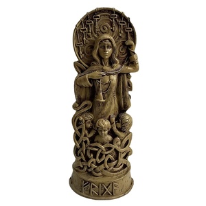 Statuette Personalizzate per Altare Pagan, Figurina di Frigg in Resina, Scultura <span class=keywords><strong>della</strong></span> Dea <span class=keywords><strong>della</strong></span> <span class=keywords><strong>Mitologia</strong></span> Norrena, Stile Legno, Decorazione per Casa, Regali, Libreria - Product Image 1