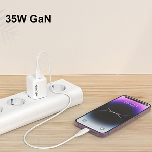 ZONSAN chargeur rapide Mobile USB-C chargeur GAN 35W pour <span class=keywords><strong>IPhone</strong></span> 12/12 Pro Max/11 Pro/11 Pro Max/XS/<span class=keywords><strong>XR</strong></span>/X/8 Plus - Product Image 1