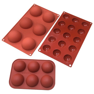 Molde <span class=keywords><strong>de</strong></span> silicona semiesférico para bombas <span class=keywords><strong>de</strong></span> chocolate caliente - Molde <span class=keywords><strong>de</strong></span> chocolate <span class=keywords><strong>de</strong></span> media bola con 6/8/15 cavidades - Bandeja <span class=keywords><strong>de</strong></span> hornear redonda tipo cúpula para pasteles - Product Image 4