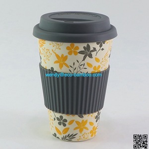 Una tazza di caffè riutilizzabile sostenibile senza coperchi che perde, una buccia di riso da viaggio per <span class=keywords><strong>andare</strong></span> <span class=keywords><strong>in</strong></span> tazza - Product Image 3
