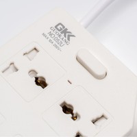 Nouvelle multiprise domestique avec protection contre les surcharges, norme britannique, cordon d'extension de 2 mètres