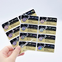 Colle Forte et Adhésive, Étiquettes et Boîtes d'Emballage Personnalisées Holographiques pour Flacons Simples de 3 ml pour Produits Pept