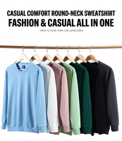 Sweat-shirt col rond minimaliste en coton de luxe 350G pour homme – Haut décontracté ample – Points de vente du produit