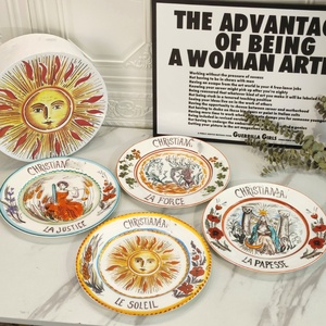 High End Exquisite Eco-Friendly Bone China Western Cuisine Sun Moon Star 10-Inch Flat Plate Gift <b>Box</b> Set - Product Image 1