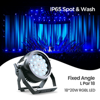 Projecteur LED PAR18 18*20W RGBL Blanc IP65 12100Lm Multi-angle DMX512 RDM pour Événements Extérieurs et Scènes, Garantie 3 Ans