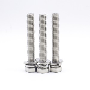<span class=keywords><strong>M3</strong></span> M4 M5 M6 M8 Thép Không Gỉ Ba Kết Hợp Chủ Đề Hex Ổ Cắm Head Cap Vít Với Máy Giặt Ba Sem Vít - Product Image 2
