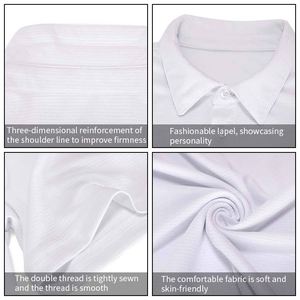 Chemises polo de travail personnalisées de haute qualité avec logo imprimé en sérigraphie pour hommes et femmes, manches courtes, golf, plusieurs couleurs - Product Image 3