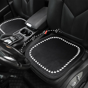 Fundas para asientos de coche, juego completo de piel sintética con diseño de pata de gallo, almohadilla decorativa para asiento delantero, para interior de coche, uso en las cuatro estaciones - Product Image 4