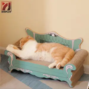 sofa Cat Scratcher Toy Paper Carton Package for Cats CMYK Sustainable Scratch Cats