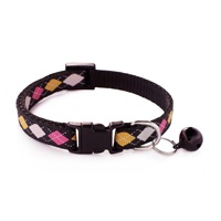 Collier pour animaux de compagnie imprimé dessin animé avec clochette, collier classique pour chat, accessoires d'extérieur, vente en gros, collier mignon pour chien, petits cadeaux