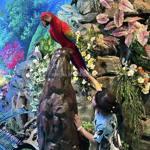 Trung tâm Chào mừng khu vui chơi trẻ em sở thú hoặc nhà hàng theo chủ đề rừng - Nhà máy sản xuất chim mô hình hoạt hình vẹt tùy chỉnh - Product Image 3
