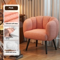 Fauteuil simple modulaire moderne en velours doux de haute qualité, durable, capitonné, avec structure en bois massif, disponible en plusieurs couleurs, pour salon, loisirs et coiffeuse