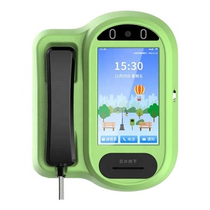 Station de ligne terrestre murale RJ45 POE Power à environnement difficile Téléphones PSTN/GSM ATEX avec haut-parleur Public Payphone - Product Image 1