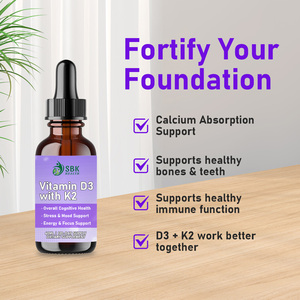 Gouttes liquides de Vitamine D3 avec K2 de marque privée pour favoriser l'absorption du calcium et soutenir la maintenue de la résorption du calcium - Product Image 4