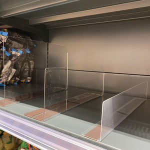 Factory Hot Sale Customize Fast Shipping Any Size Supermarket Plastic Clear Shelf <b>Divider</b> - Product Image 5