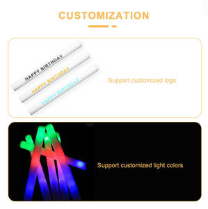 Bâtons lumineux multicolores en mousse néon à 3 modes pour les fêtes du Nouvel An, les festivals et les anniversaires-Nouveaux accessoires de fête - Product Image 4