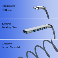 Hub USB Type C Adaptateur multifonction USB 3.0 4 Portas pour ordinateurs portables Macbook Pro et Type C Windows