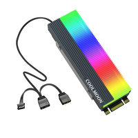 Dissipateur thermique M.2 NVME 2280 en aluminium pour PC de bureau Radiateur de refroidissement pour disque SSD Accessoires informatiques en stock