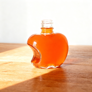 3 oz 100 ml Kích thước nhỏ Apple Shape rượu chai thủy tinh với nhôm vít cap bán buôn - Product Image 4