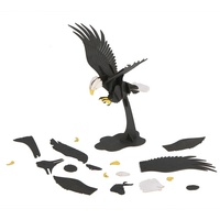 Puzzle en carton 3D Aigle, assemblage DIY, modèle d'animal pour cadeaux, papeterie et jouets
