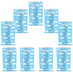 Sacs cadeaux sur le thème des nuages, sacs en plastique pour bonbons, décorations d'anniversaire, sacs cadeaux pour les fêtes d'enfants - Product Image 5