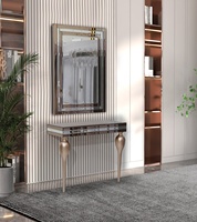 Fabricant Professionnel En Gros Ensemble Table Console de Couloir et Table Console Miroir
