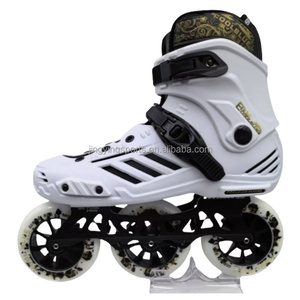 <span class=keywords><strong>Pattini</strong></span> in Linea Professionali Unisex per Fitness all'Aperto, 3 Ruote, Scarpa Rigida, Freestyle Urbano, Slalom, 3 Ruedas Roller - Product Image 4