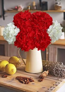 Venta al por Mayor de Fábrica, Arreglo Floral, Flor Artificial, Hortensia de Tacto Real para Decoración del Hogar, Bodas y Fiestas - Product Image 3