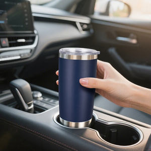 Nhà Máy Bán buôn biểu tượng tùy chỉnh thép không gỉ cách điện sơn tĩnh điện 20oz xe du lịch Cốc Cốc Cốc với nắp cho cà phê - Product Image 6