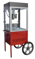 Nieuwe XFD Tweewielige RVS Antiek Rode Mobiele Popcornkar 220V 2.8KW Commercieel Gebruik 1 Jaar Garantie Lange Levensduur