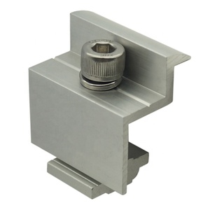 Yuens OEM Nhà Máy Bán Hàng Trực Tiếp Nhôm Mái Quang Điện Năng Lượng Mặt Trời Bảng Điều Khiển Kệ Mini Đường Sắt End Kẹp Gắn Kit Hệ Thống Phụ Kiện - Product Image 1