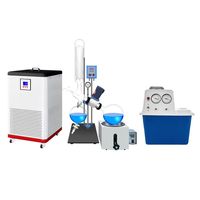 Évaporateur rotatif Tenlin 10L/20L en verre borosilicate et acier inoxydable de haute qualité avec refroidisseur et pompe à vide jusqu'à 200°C