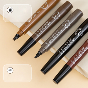 ดินสอเขียนคิ้วแบบ 4 หัว ปลายแหลม กันน้ำ ติดทนนาน สำหรับผู้หญิง - Product Image 3