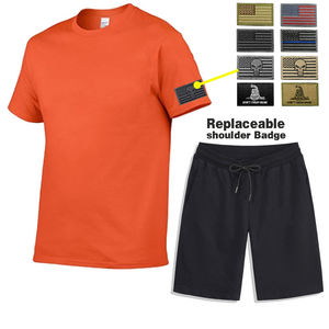 Tute da uomo con Logo personalizzato in cotone con 15 colori per la vendita calda <span class=keywords><strong>T</strong></span>-<span class=keywords><strong>Shirt</strong></span> grafica Set corto in due pezzi di abbigliamento e Set da Jogging - Product Image 4