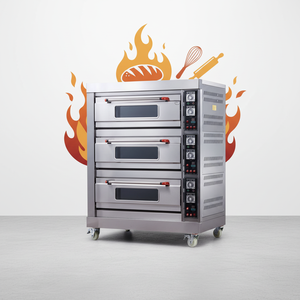 <span class=keywords><strong>Four</strong></span> <span class=keywords><strong>à</strong></span> gaz industriel OEM direct usine avec fonction vapeur et minuterie pour la cuisson du pain et des gâteaux - Product Image 1