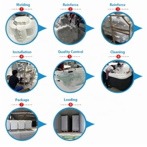 Bain à remous gonflable de luxe pour 5 personnes, avec massage, bain à remous, <span class=keywords><strong>spa</strong></span>, eau salée, vapeur sèche, nettoyage, bain à remous - Product Image 6