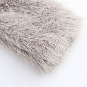 Abrigo largo de piel sintética de color sólido, abrigo de invierno de poliéster para mujer, abrigos de piel sintética de manga larga para mujer - Product Image 5