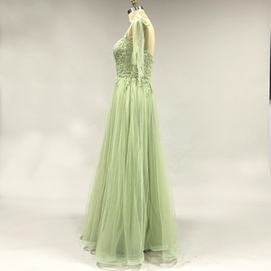 Robe de mariée en tissu dentelle pour femmes Robe de mariée <span class=keywords><strong>vert</strong></span> <span class=keywords><strong>émeraude</strong></span> Alibaba Robes de mariée pour <span class=keywords><strong>demoiselle</strong></span> <span class=keywords><strong>d</strong></span>'<span class=keywords><strong>honneur</strong></span> - Product Image 3