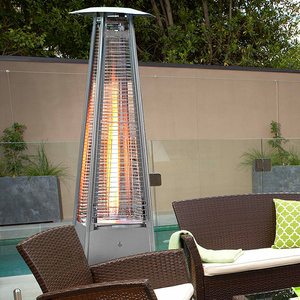 Calentador de Propano Decorativo para <span class=keywords><strong>Terraza</strong></span>, Estufa de <span class=keywords><strong>Gas</strong></span> Independiente de Acero Inoxidable - Product Image 2