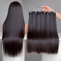 Extensiones de Cabello Humano Camboyano SDD al por Mayor, Paquetes de Cabello Crudo de Donante Único con Cutícula Alineada para Propietarios de Salones y Proveedores de Cabello