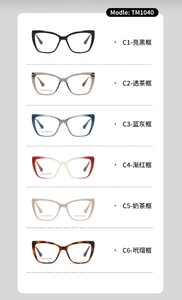TR90 Novedad Transfronteriza Tendencia 2026 Gafas de Acetato de Alta Calidad Estilo Mariposa Montura Completa Ojo de Gato - Product Image 6