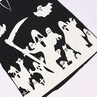 Cadre photo rétro Halloween, décoration tête de mort, art mural gothique sombre avec araignée et crâne, décor effrayant