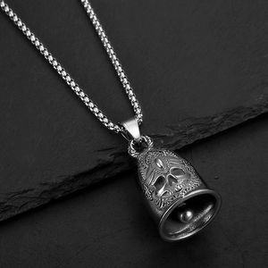 Collar con Colgante de Calavera de Acero Inoxidable, Diseño Geométrico en Dos Tonos, Joyería de Moda Unisex - Product Image 4